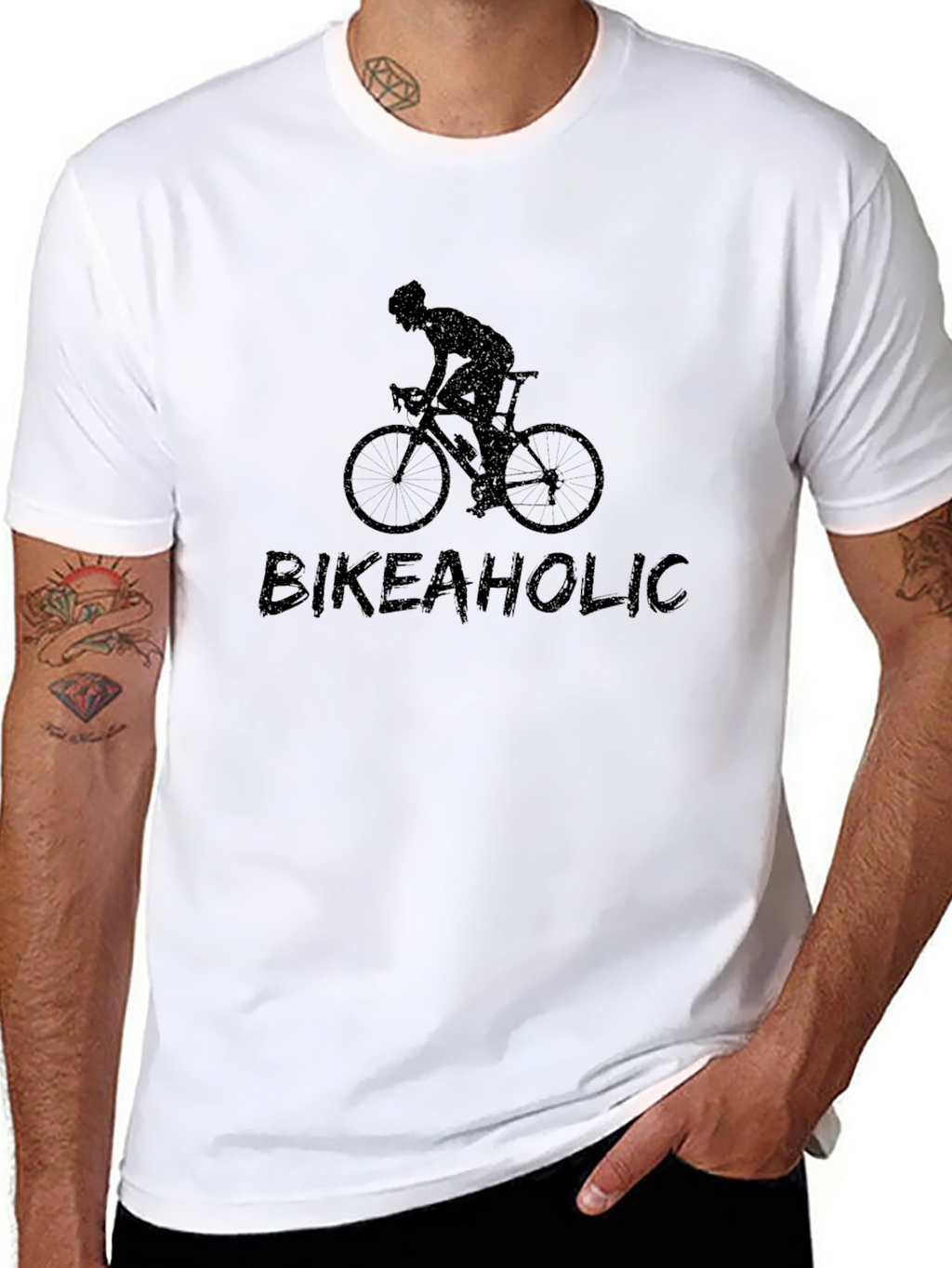 Bikeaholic Graphic Tee - Cycling Passion!