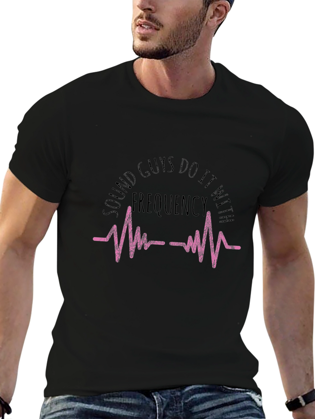 Sound Guys Frequency Black T-Shirt