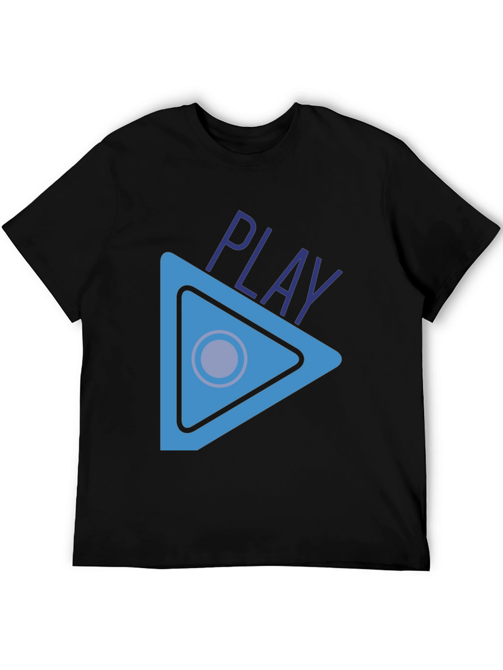 Play Button Graphic T-Shirt - Stylish Casual Wear