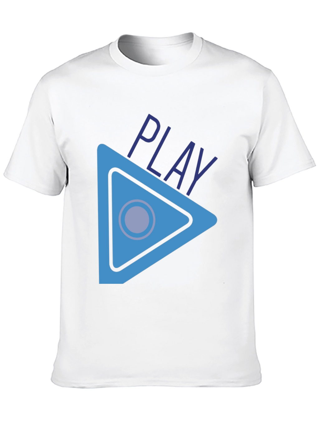 Play Button Graphic T-Shirt - Stylish Casual Wear