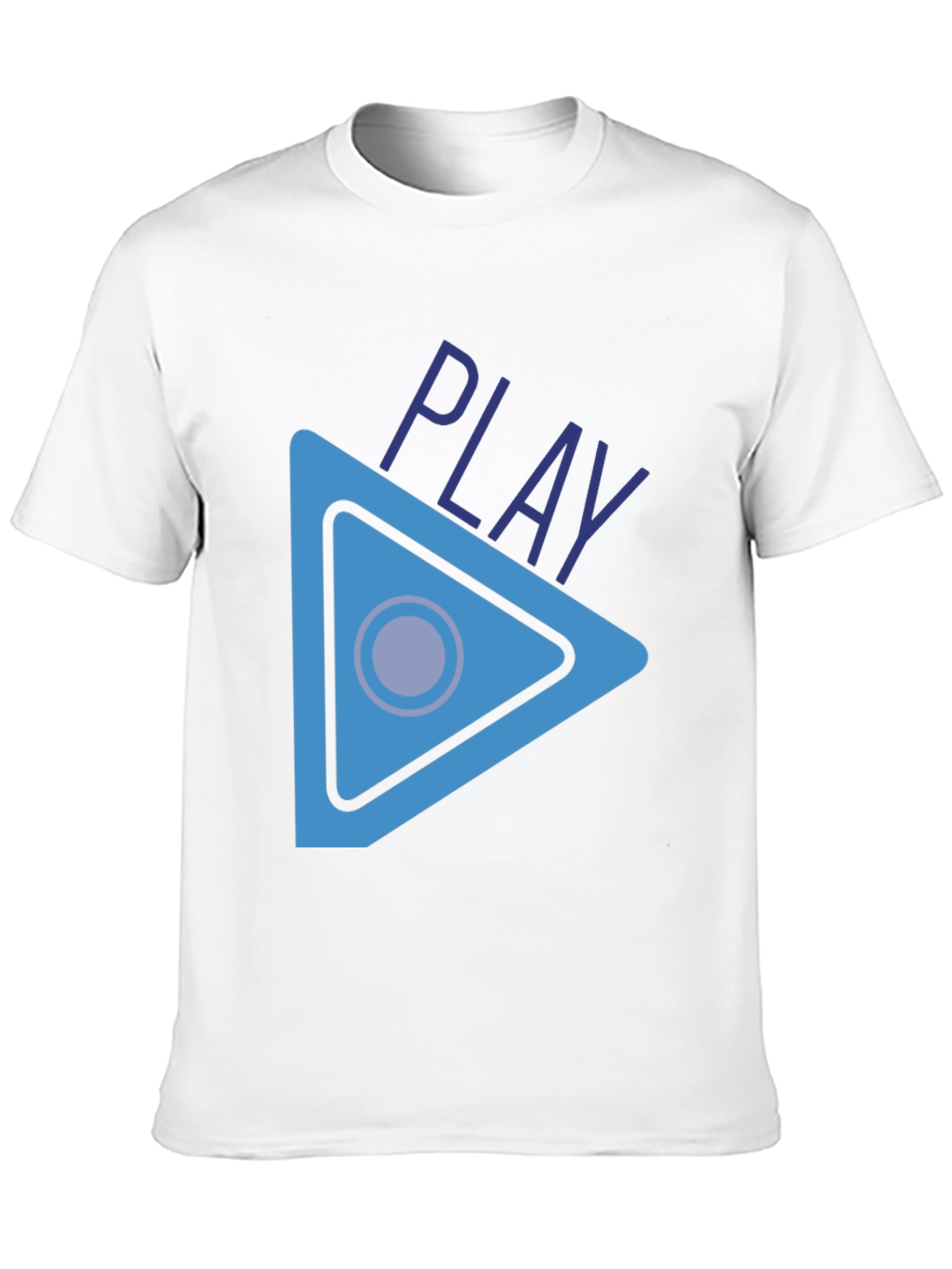 Play Button Graphic T-Shirt - Stylish Casual Wear