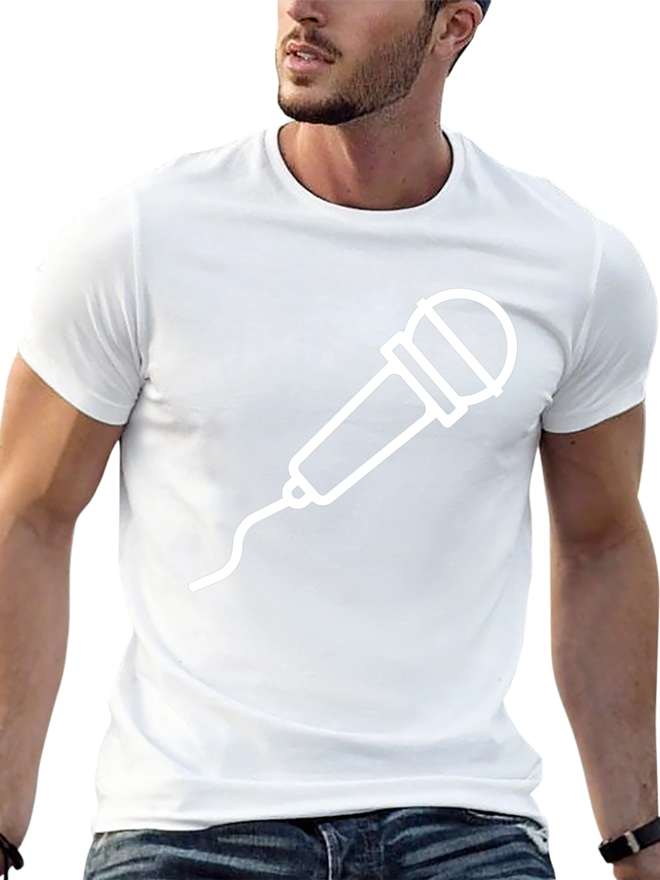 Mic Graphic Tee - Black