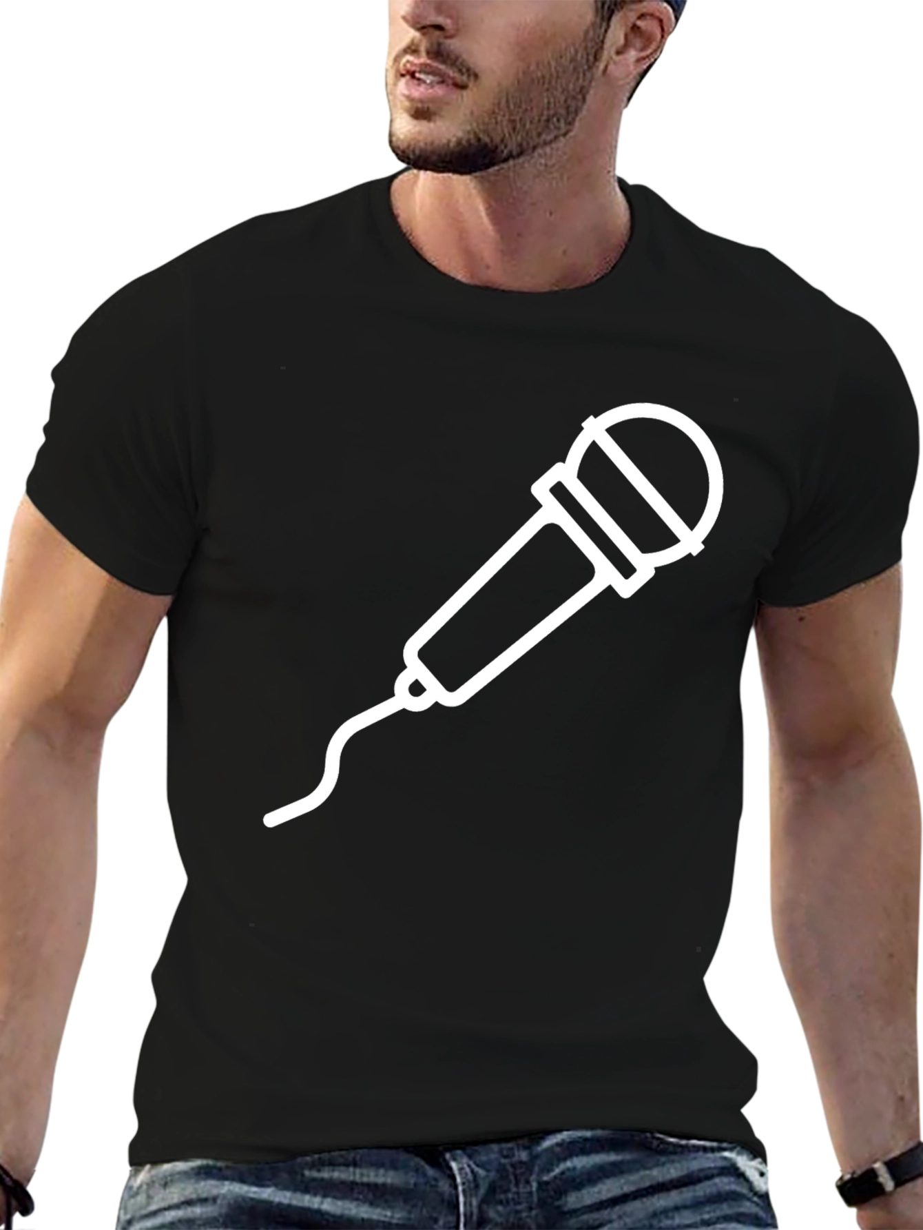 Mic Graphic Tee - Black