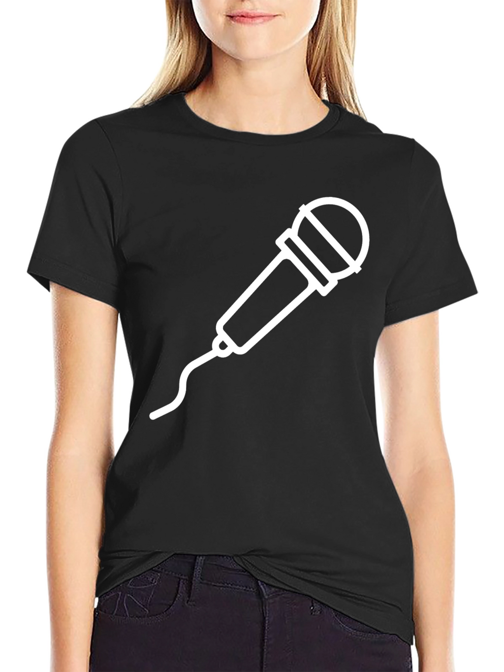 Mic Graphic Tee - Black