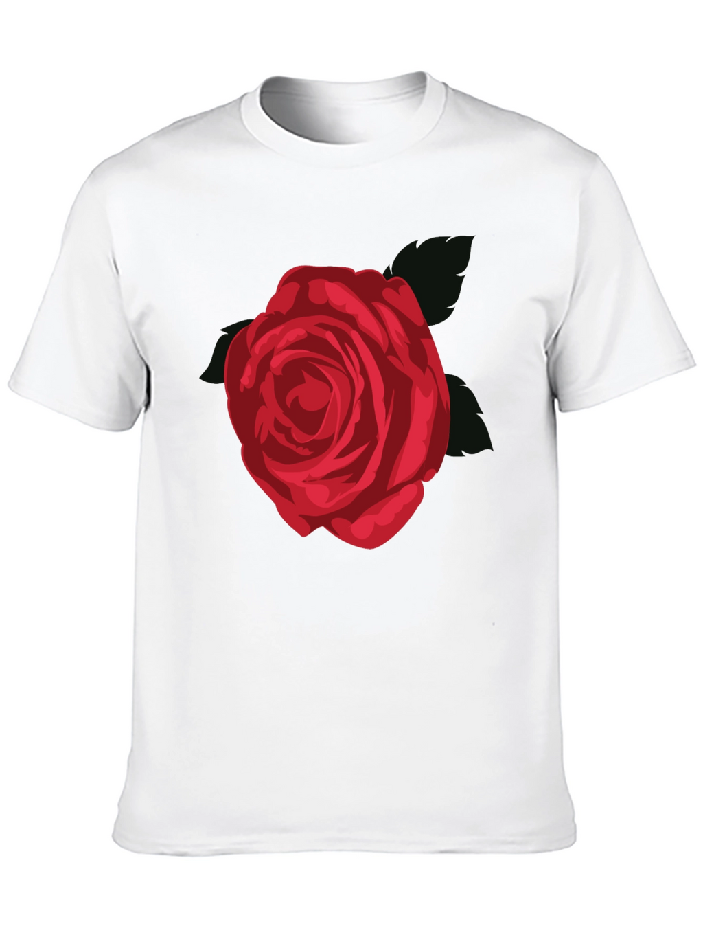 Rose Graphic Tee - Mens Black T-Shirt