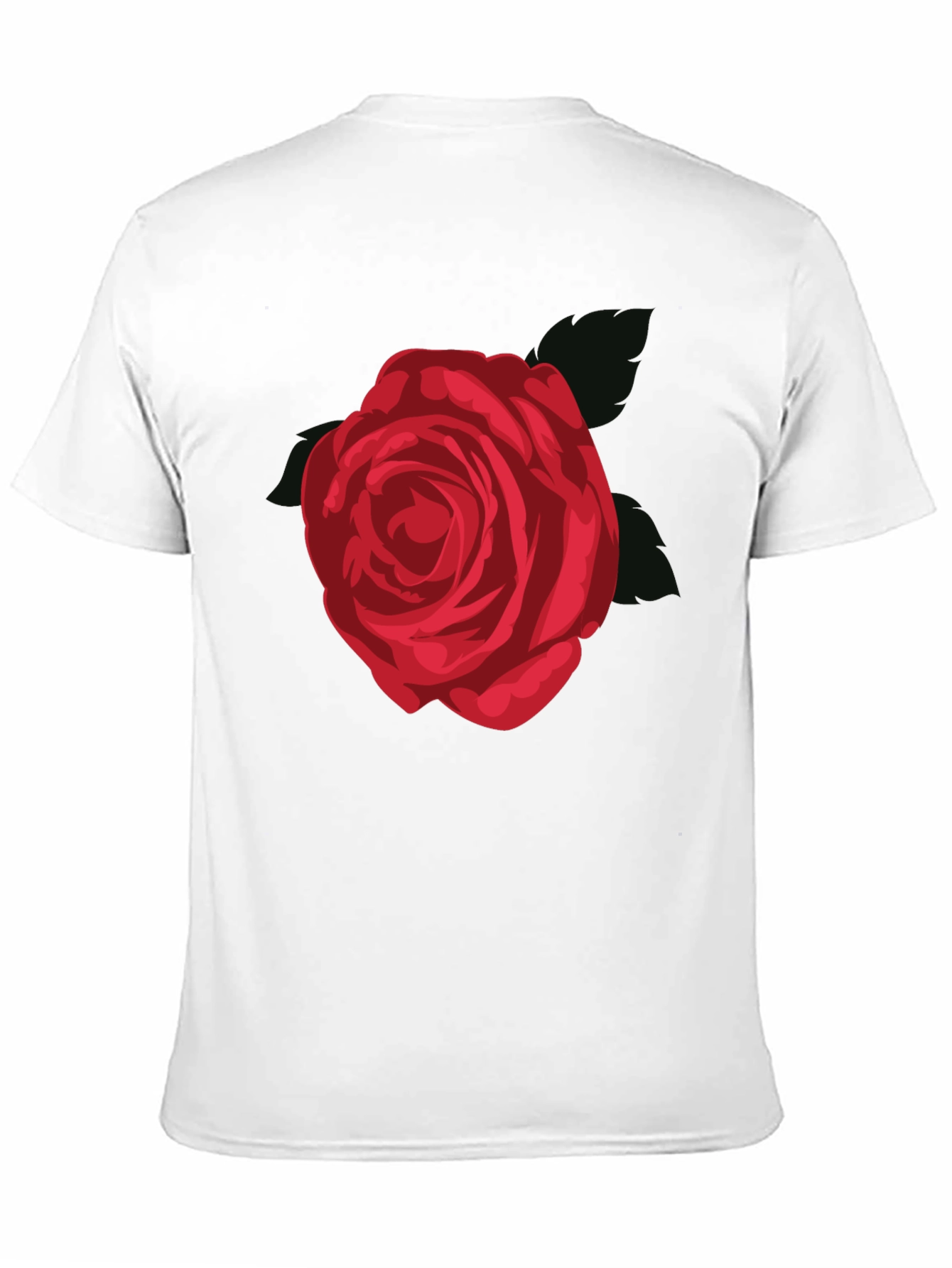 Rose Graphic Tee - Mens Black T-Shirt