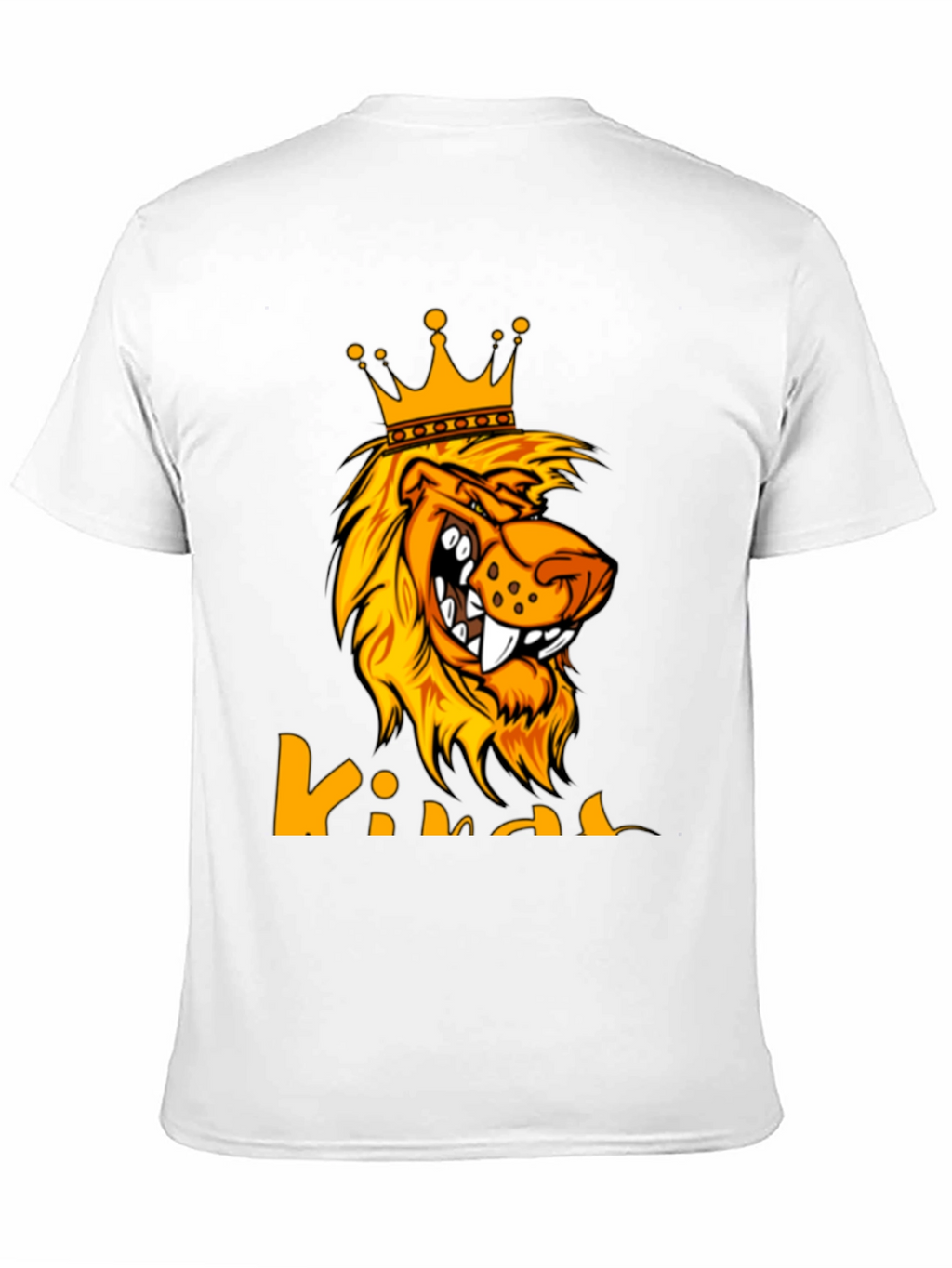 King Lion Graphic Tee - Bold Black T-Shirt