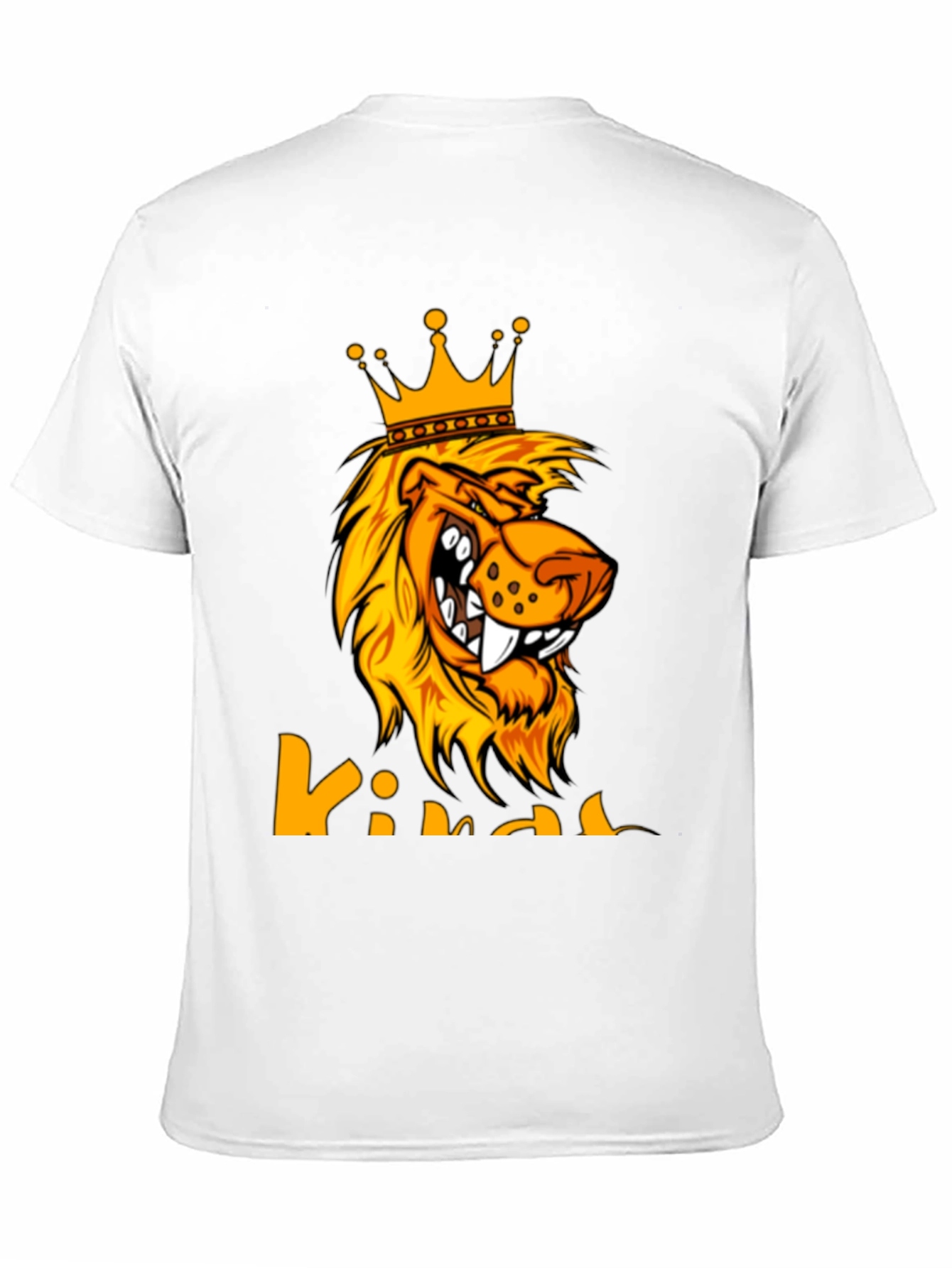 King Lion Graphic Tee - Bold Black T-Shirt