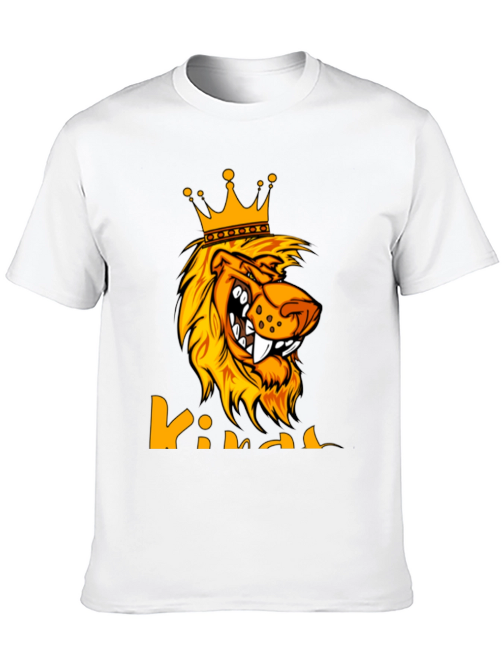King Lion Graphic Tee - Bold Black T-Shirt