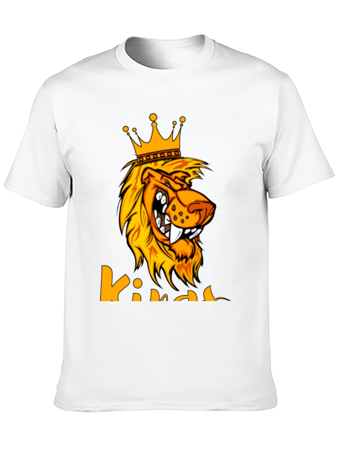 King Lion Graphic Tee - Bold Black T-Shirt
