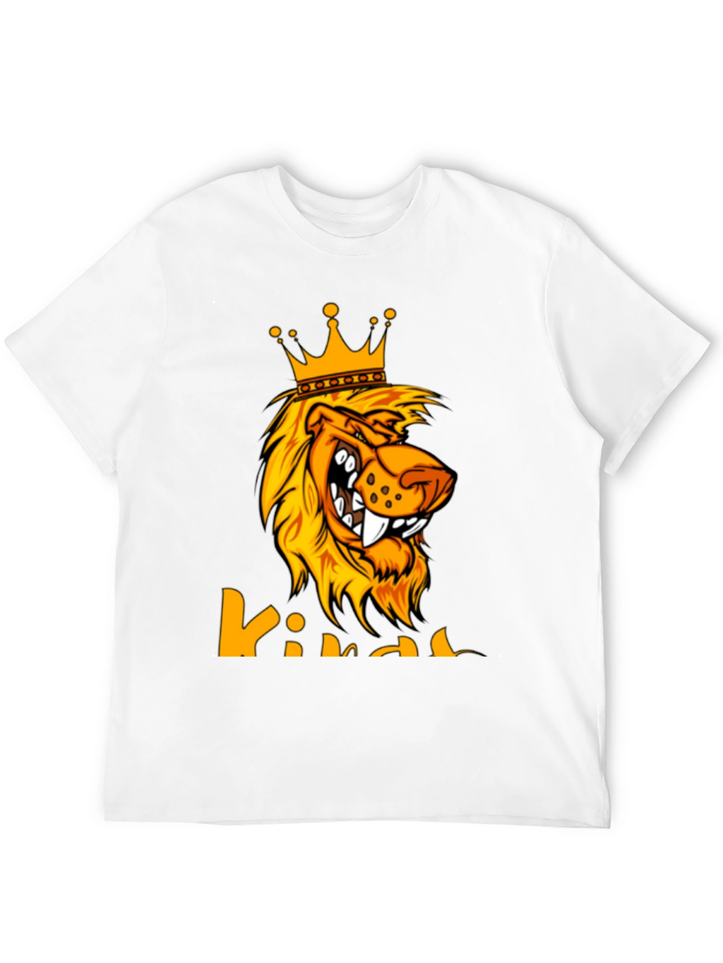 King Lion Graphic Tee - Bold Black T-Shirt