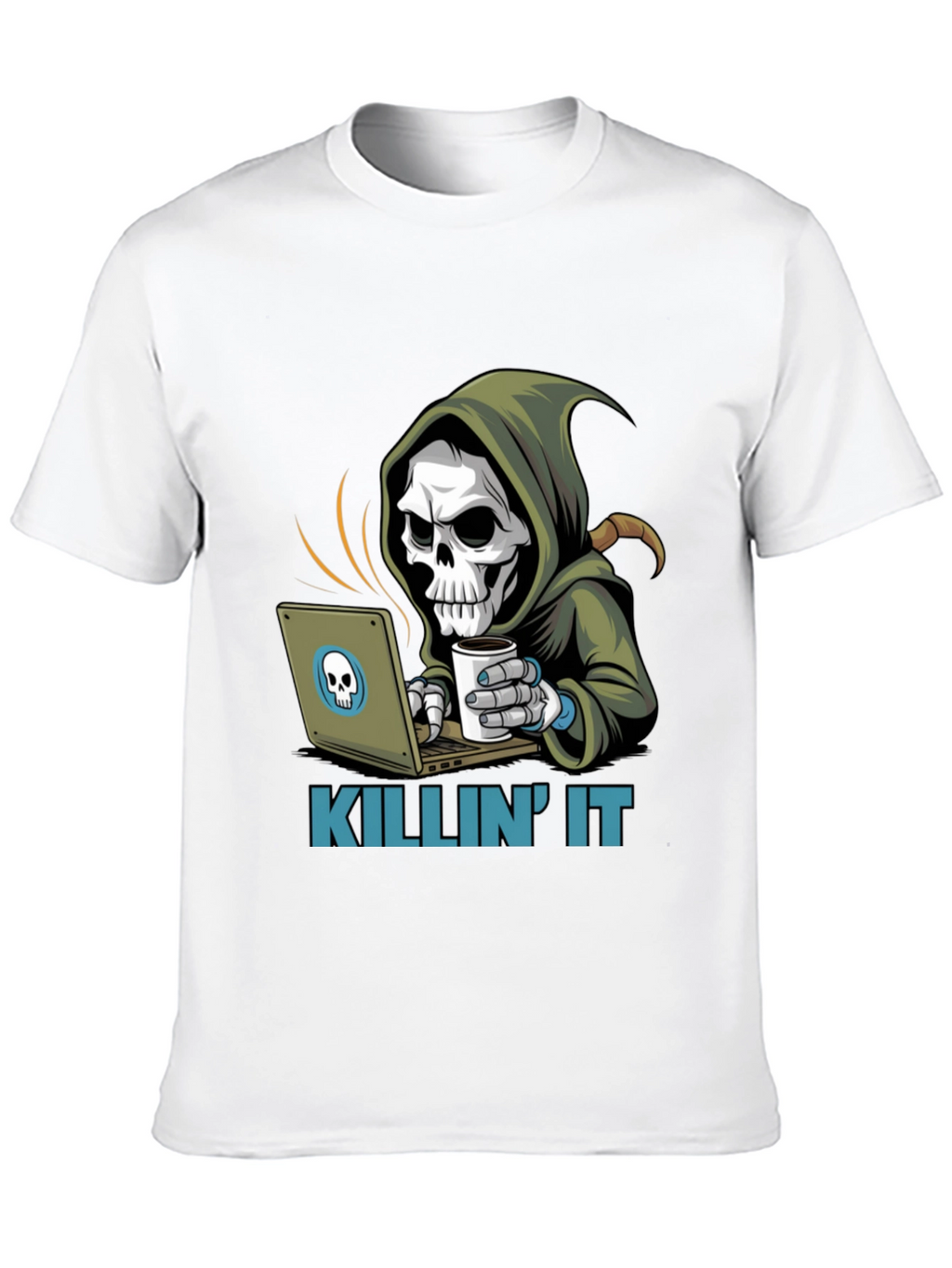 Killin It Grim Reaper Programmer T-Shirt