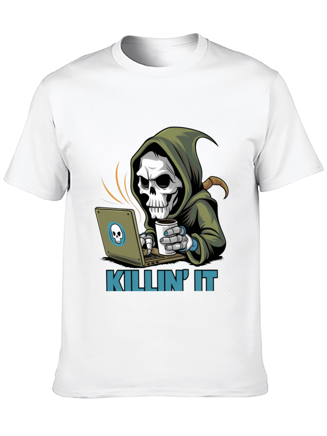 Killin It Grim Reaper Programmer T-Shirt