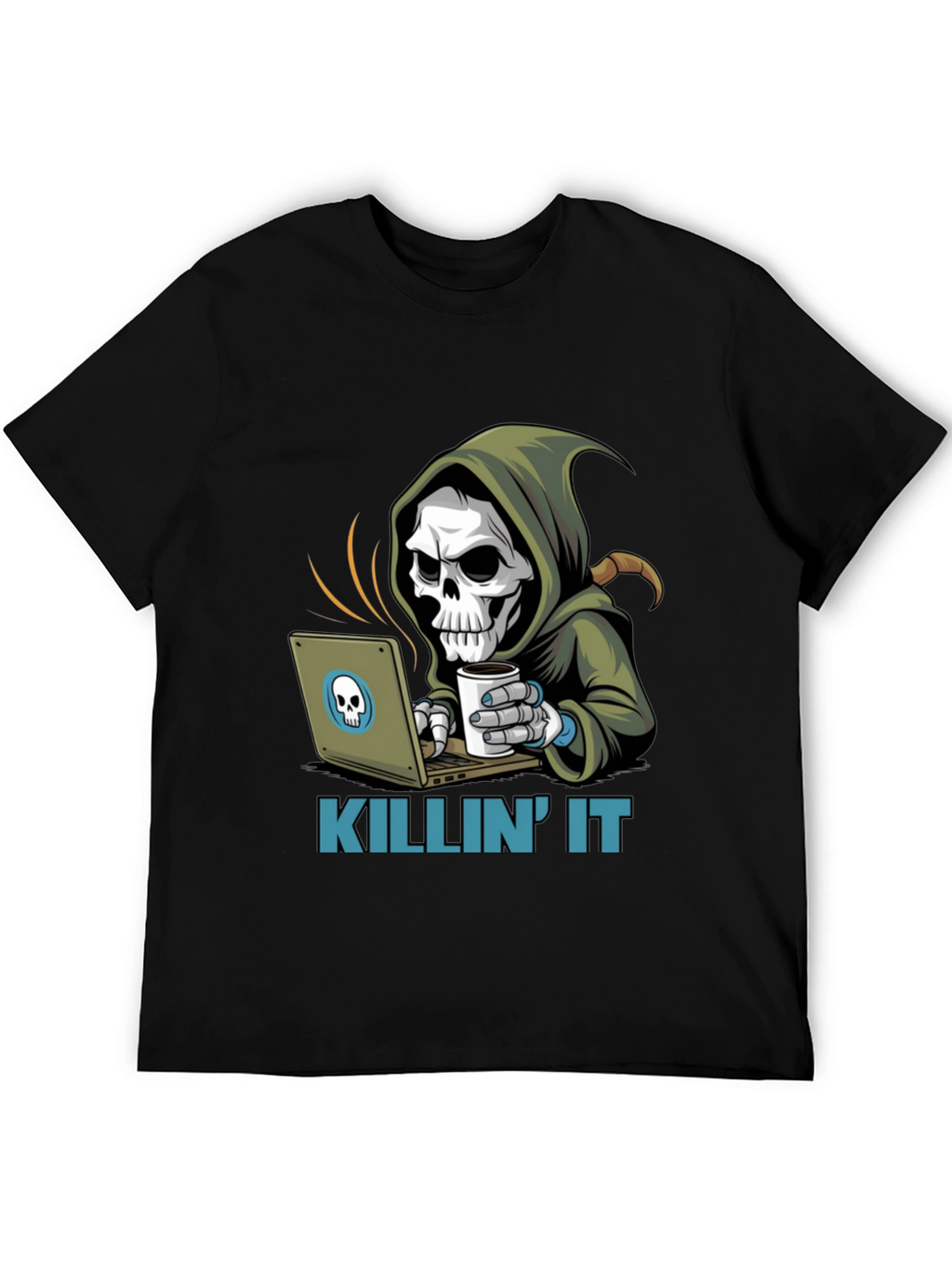 Killin It Grim Reaper Programmer T-Shirt