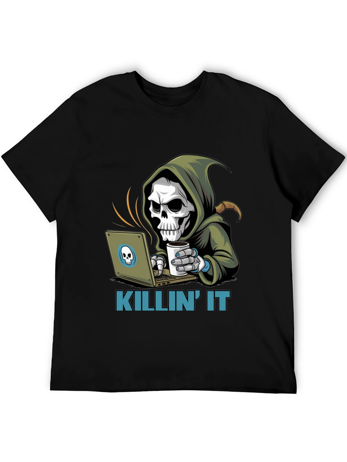 Killin It Grim Reaper Programmer T-Shirt