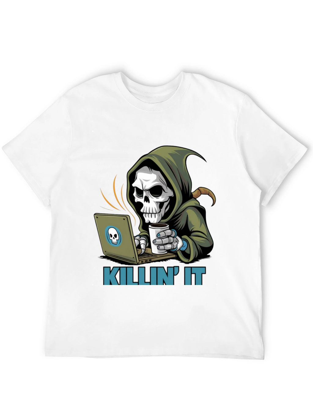 Killin It Grim Reaper Programmer T-Shirt