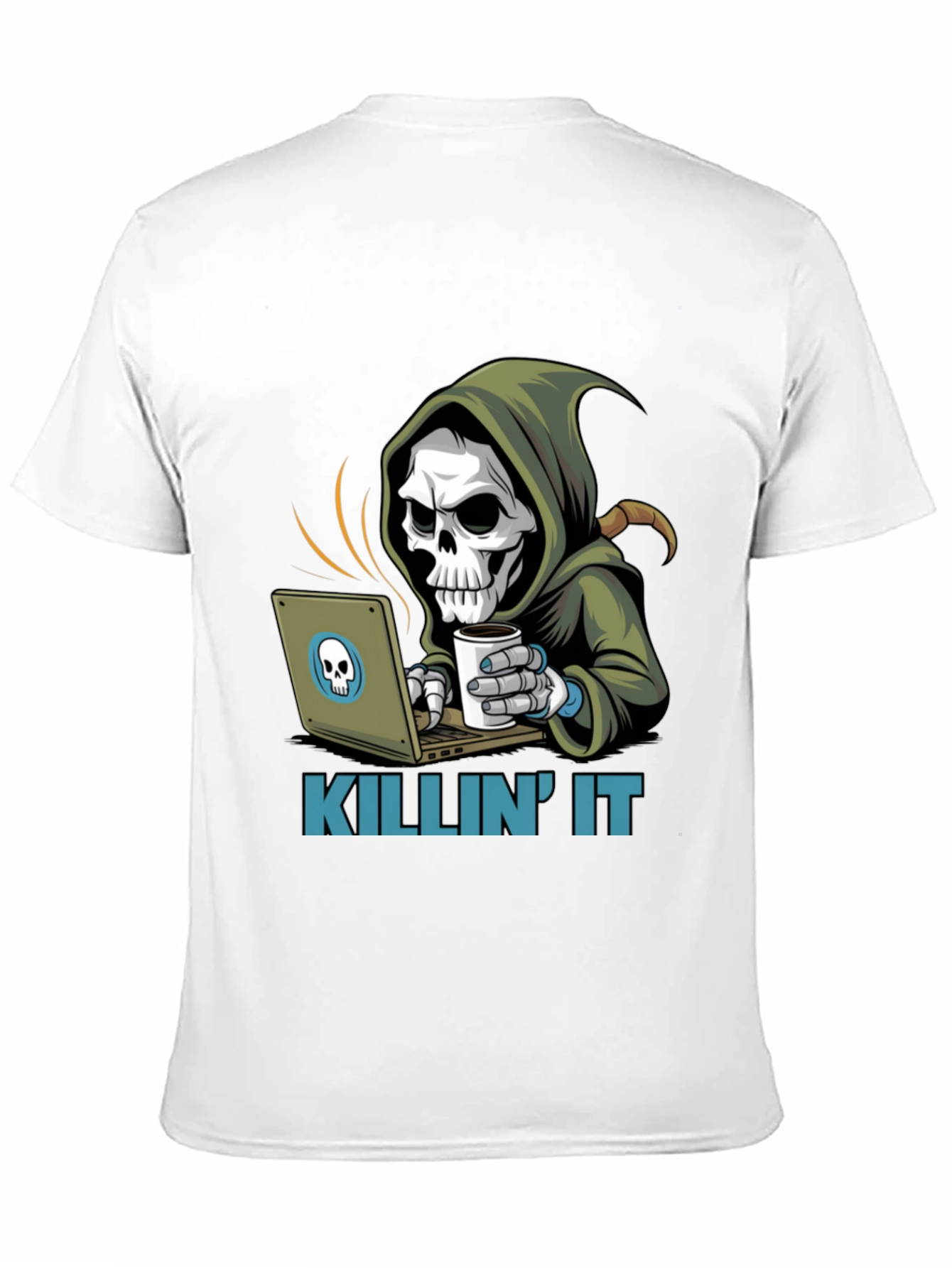 Killin It Grim Reaper Programmer T-Shirt