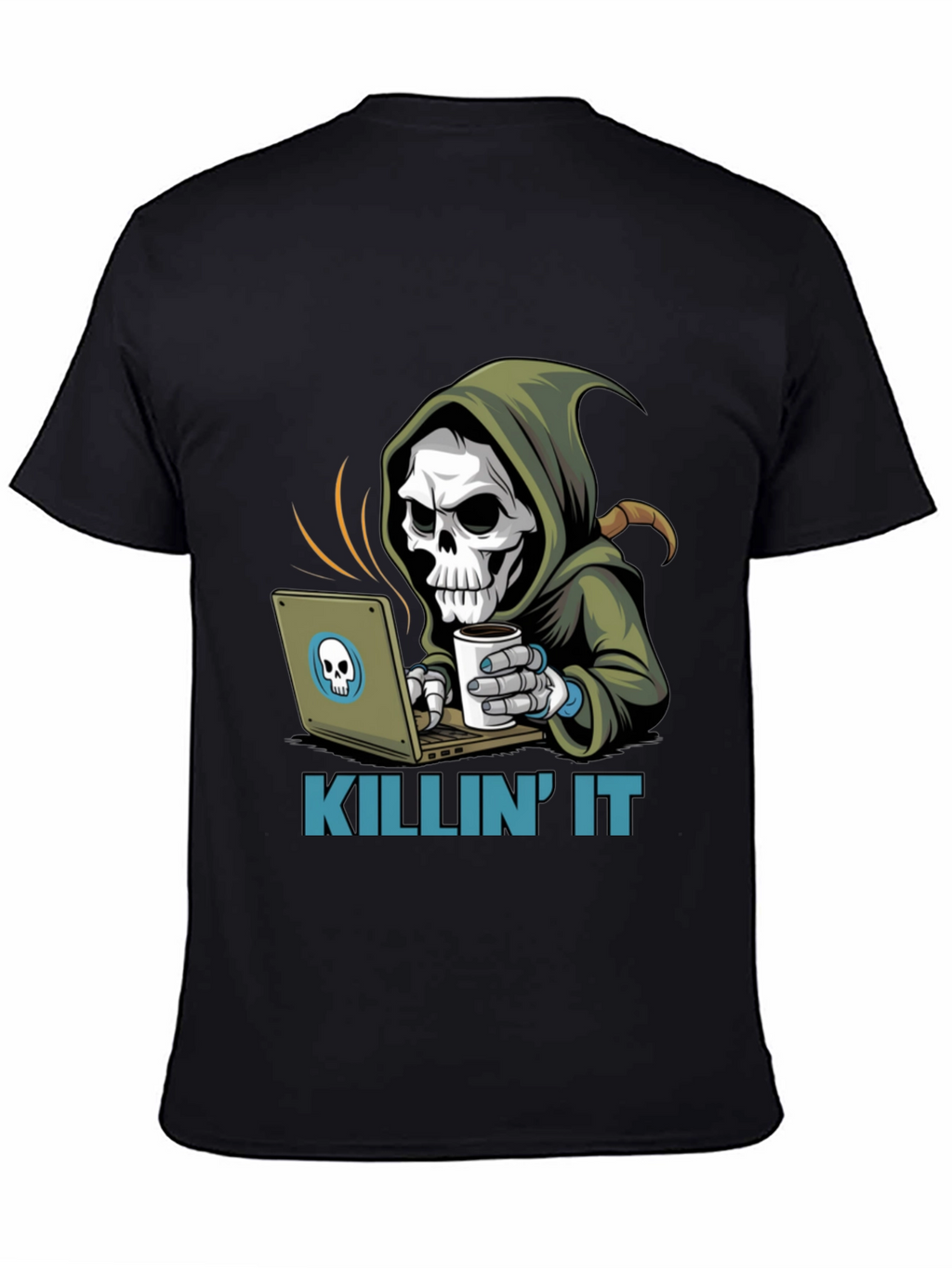 Killin It Grim Reaper Programmer T-Shirt