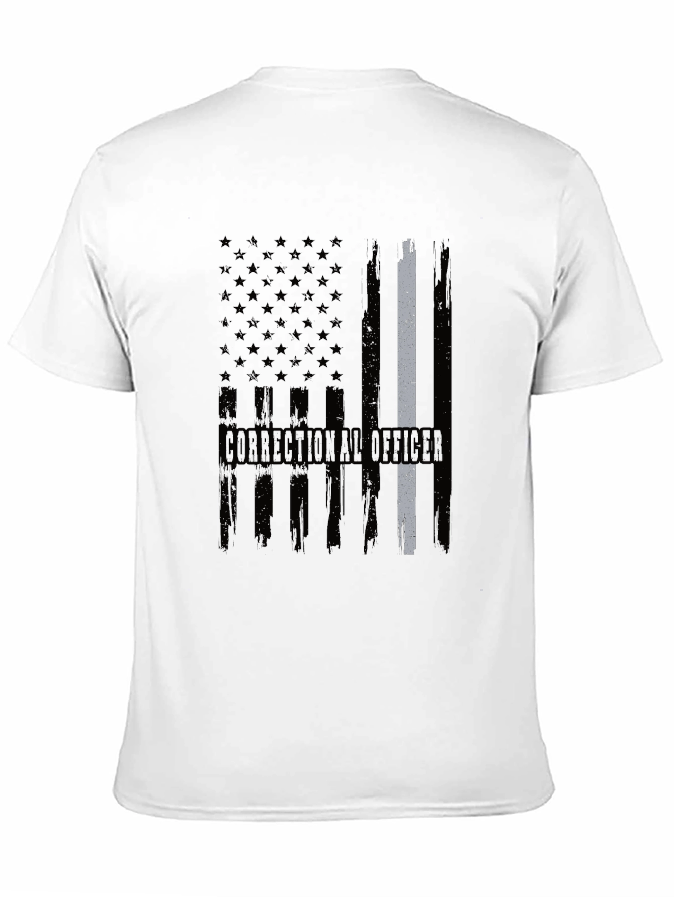 Correctional Officer Flag T-Shirt Patriotic Duty