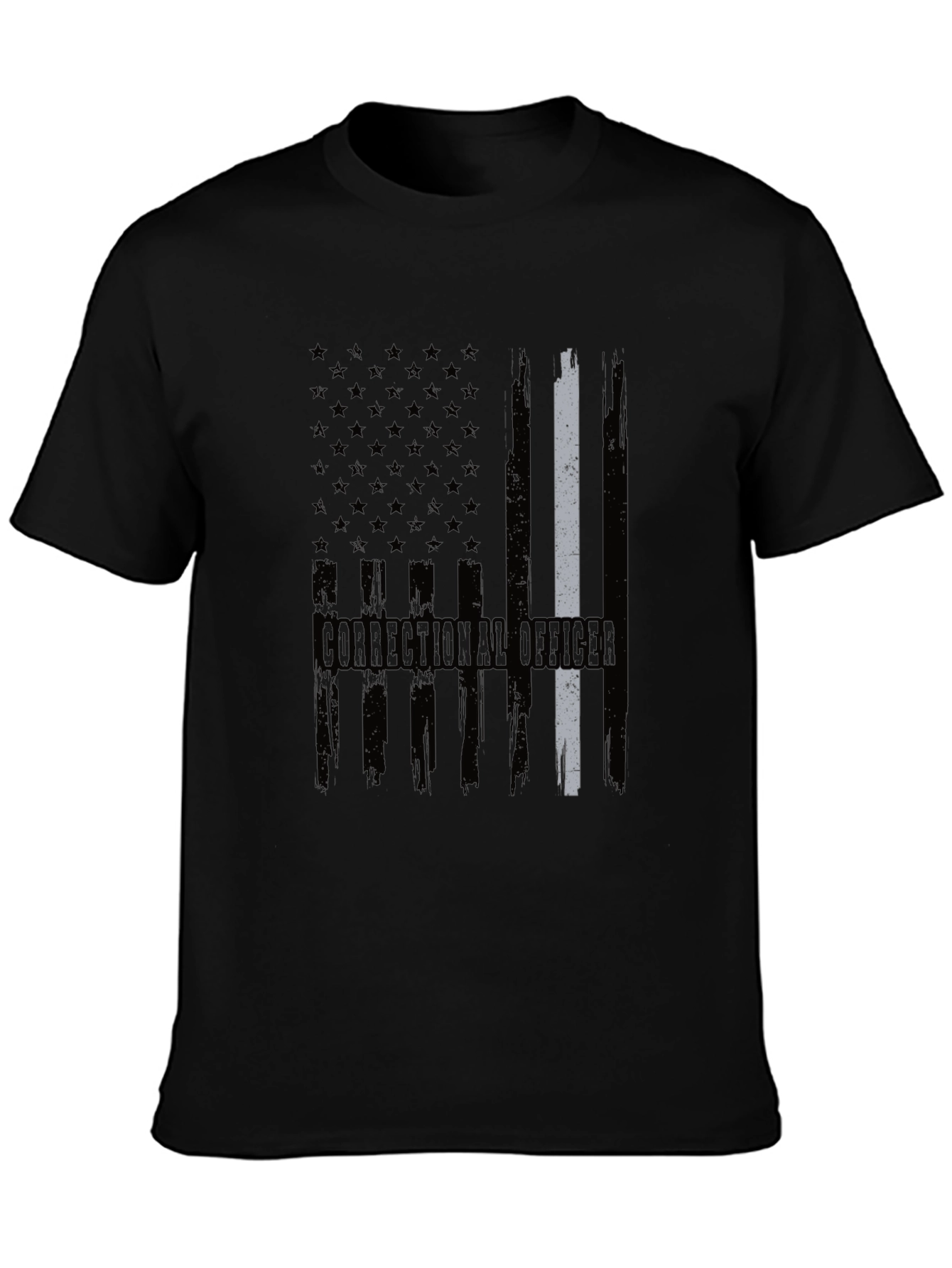 Correctional Officer Flag T-Shirt Patriotic Duty