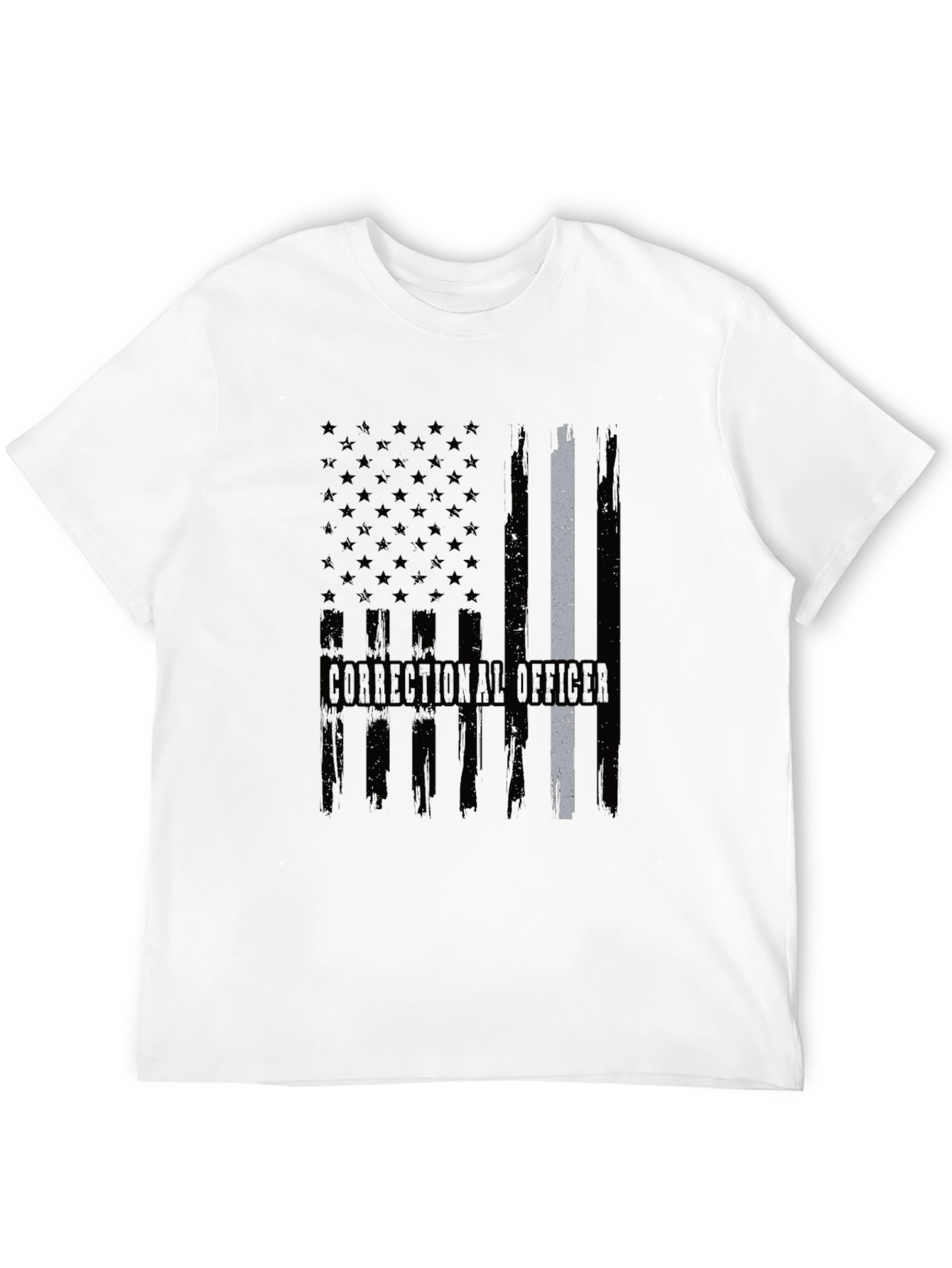 Correctional Officer Flag T-Shirt Patriotic Duty