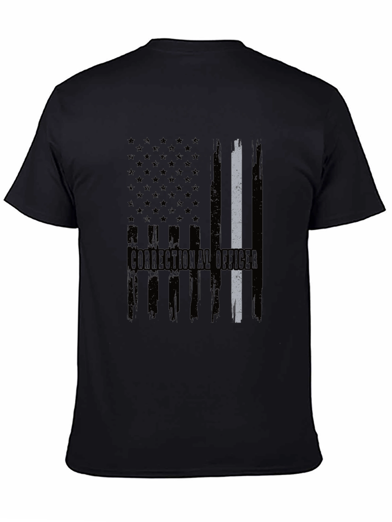 Correctional Officer Flag T-Shirt Patriotic Duty