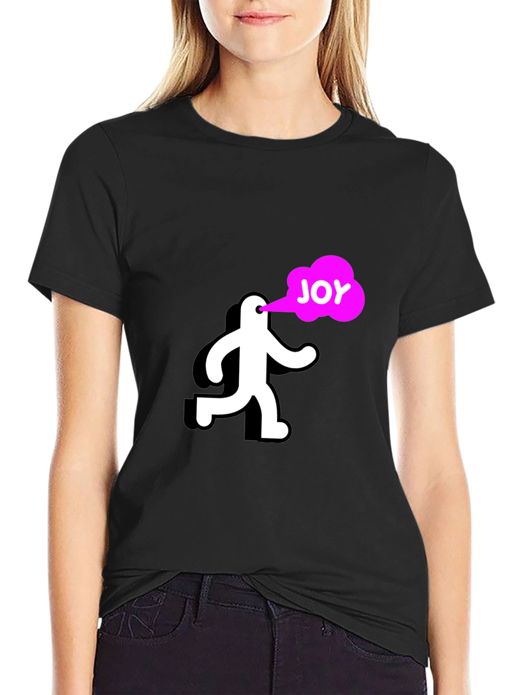 Joyful Run Black T-Shirt