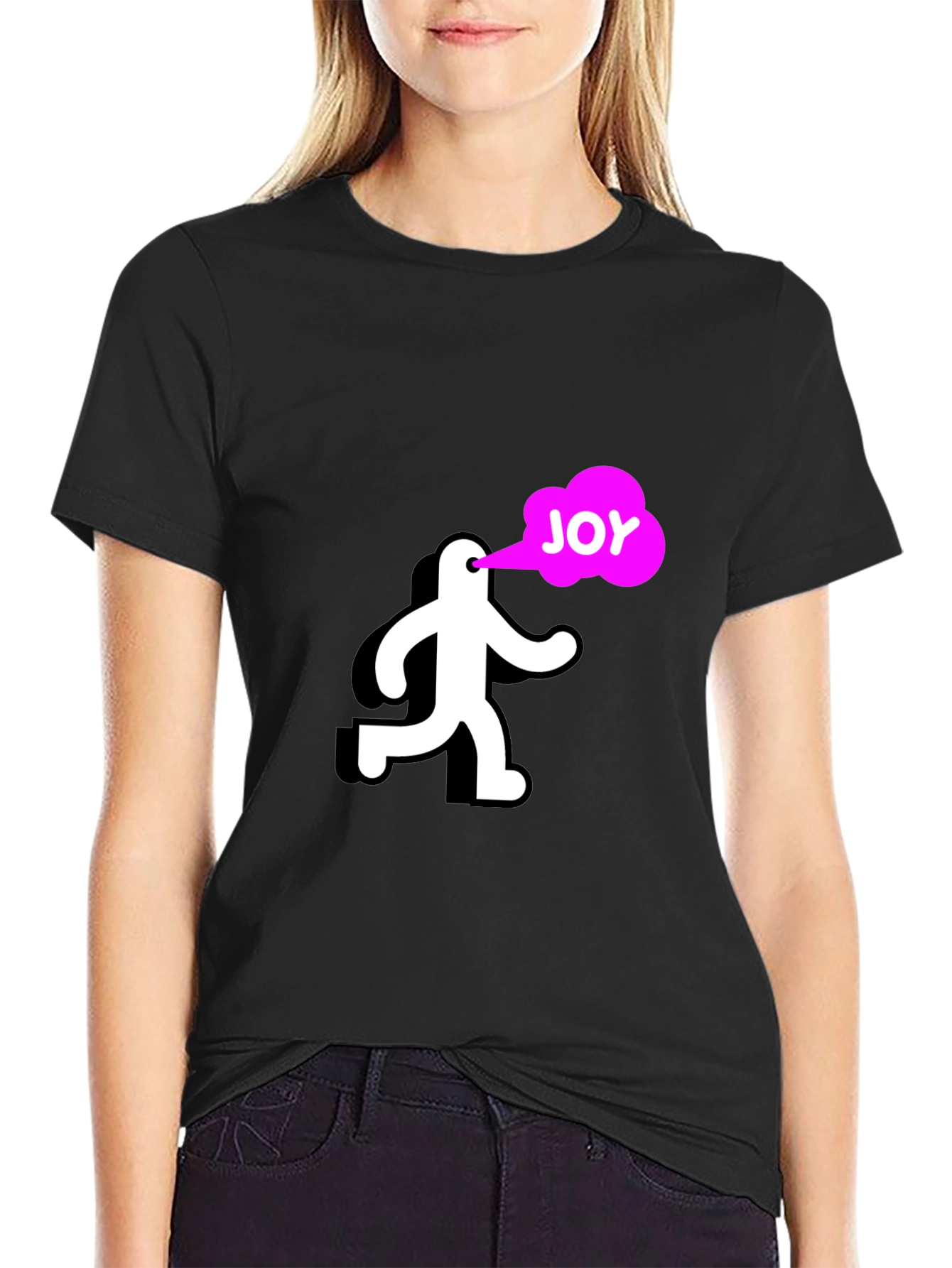 Joyful Run Black T-Shirt
