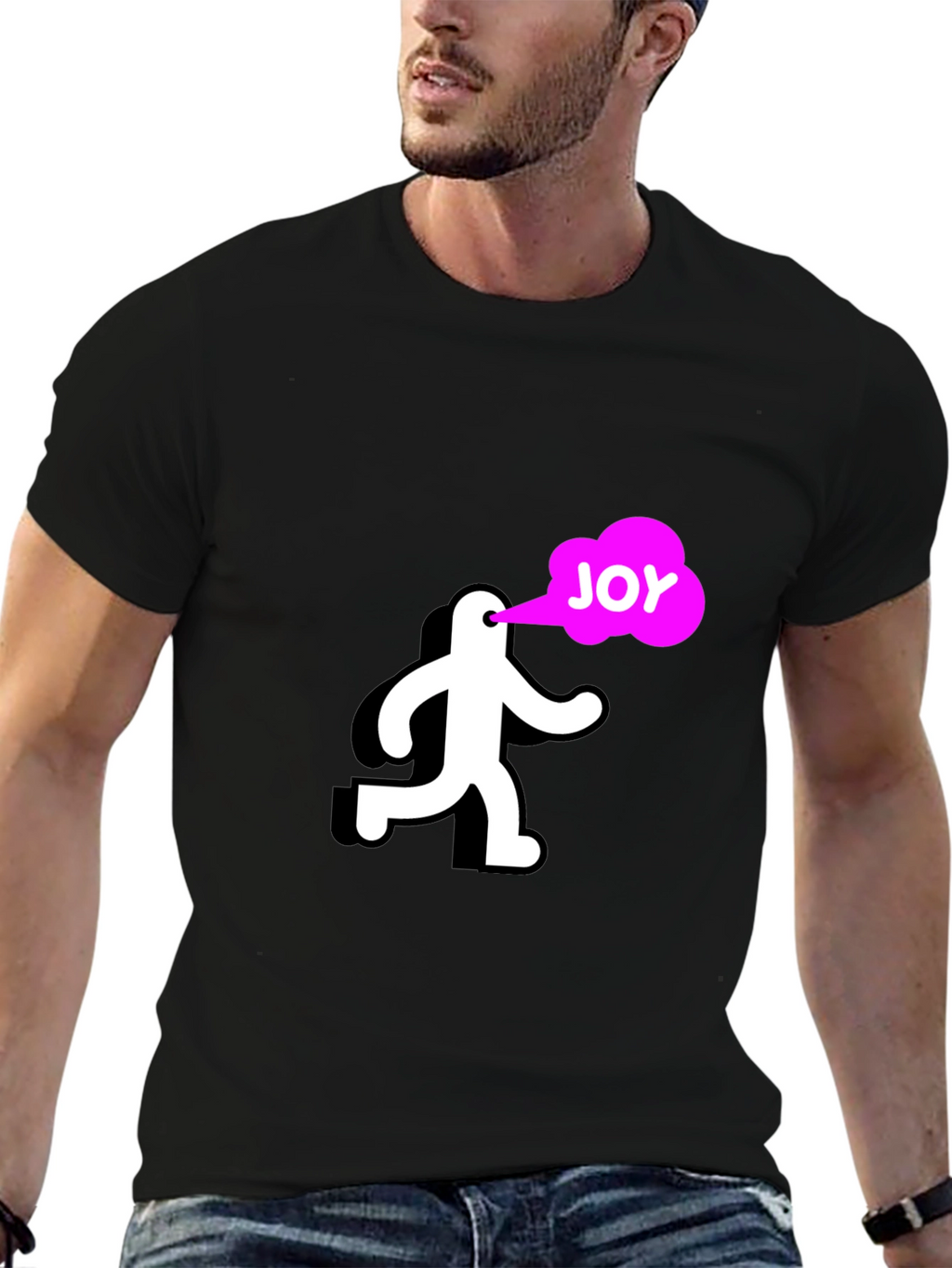Joyful Run Black T-Shirt