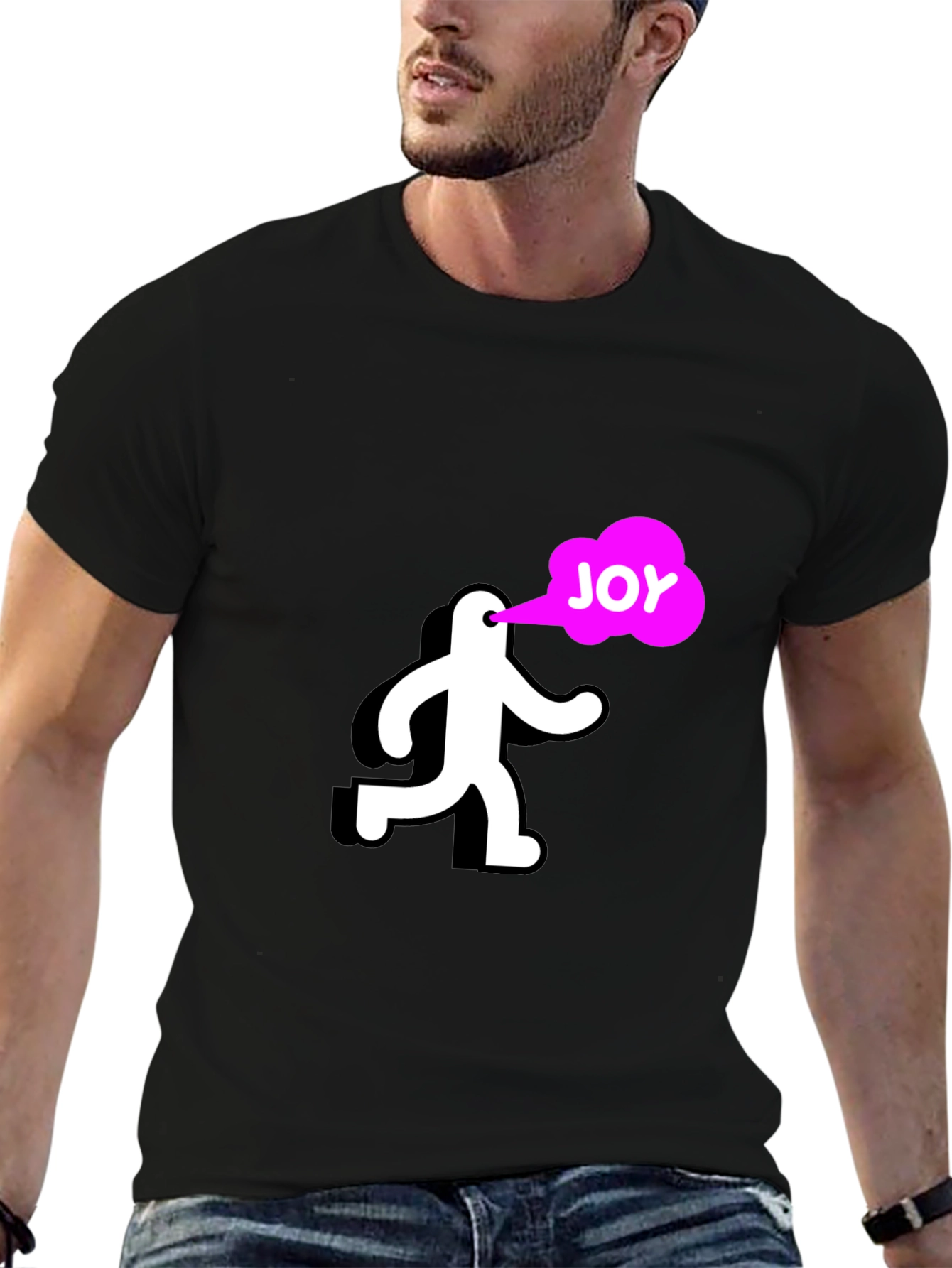 Joyful Run Black T-Shirt