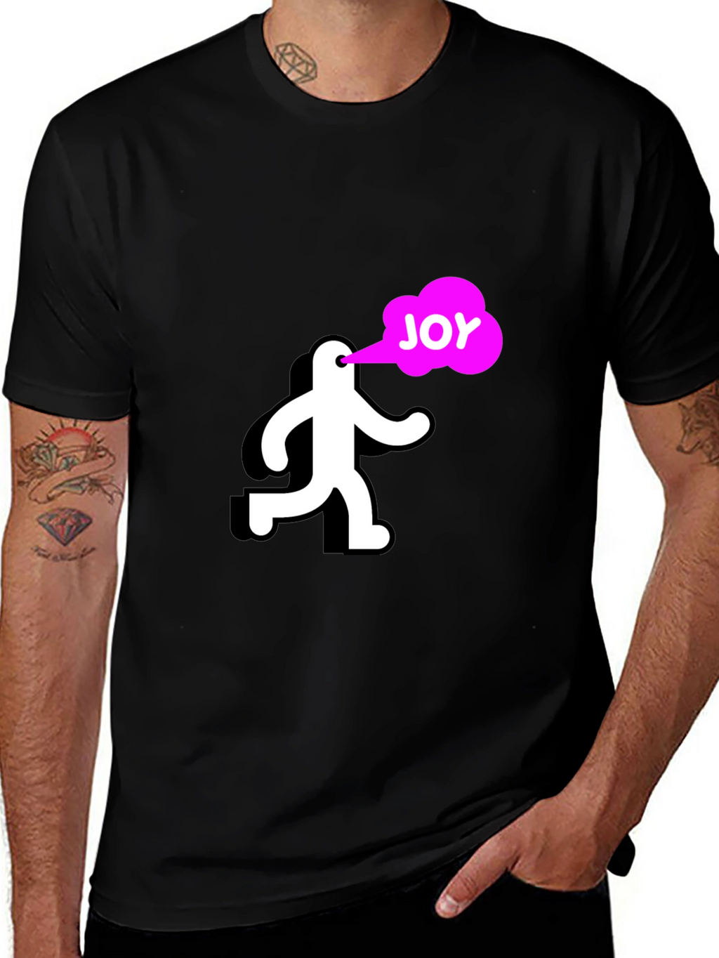 Joyful Run Black T-Shirt