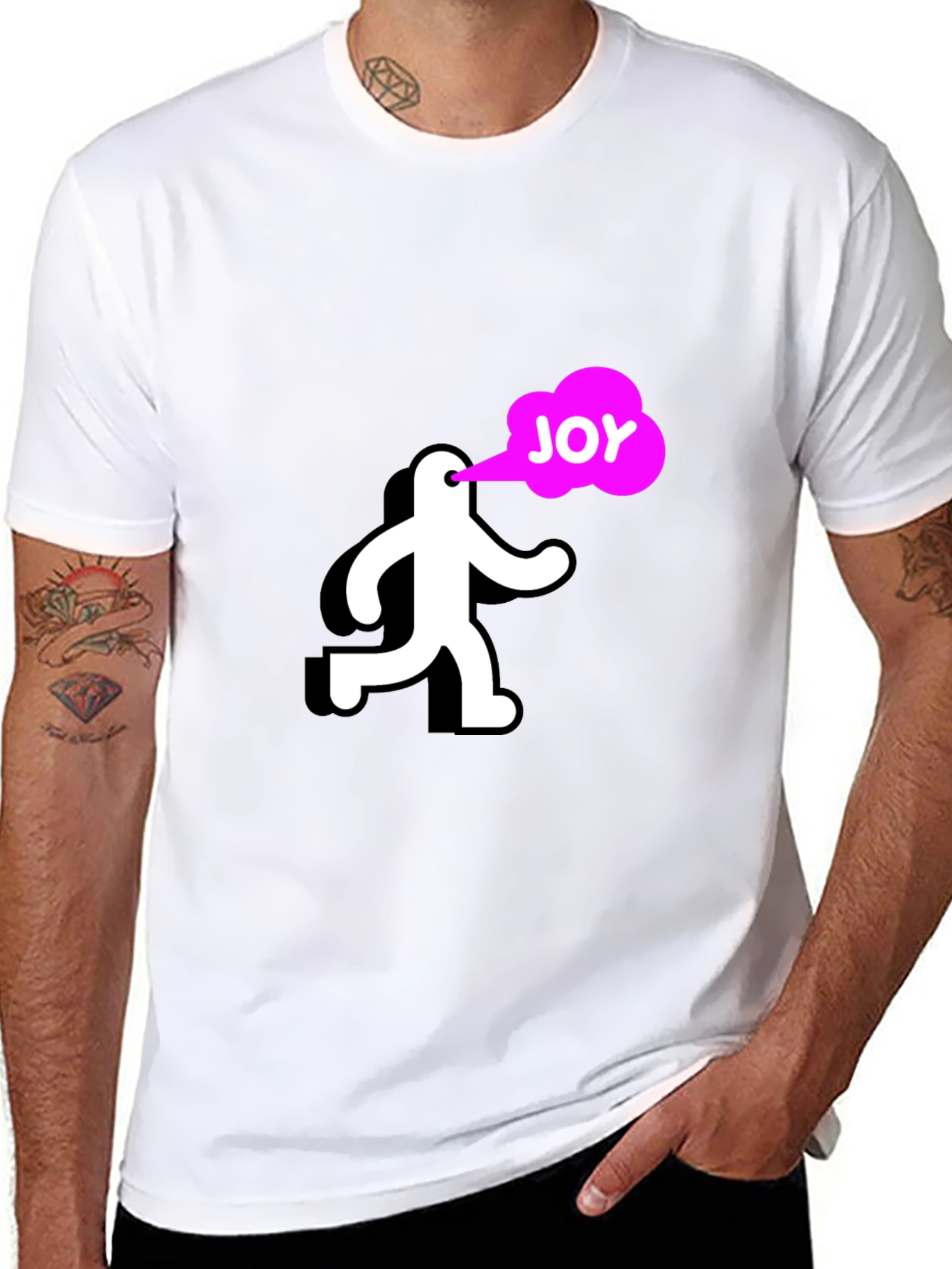 Joyful Run Black T-Shirt