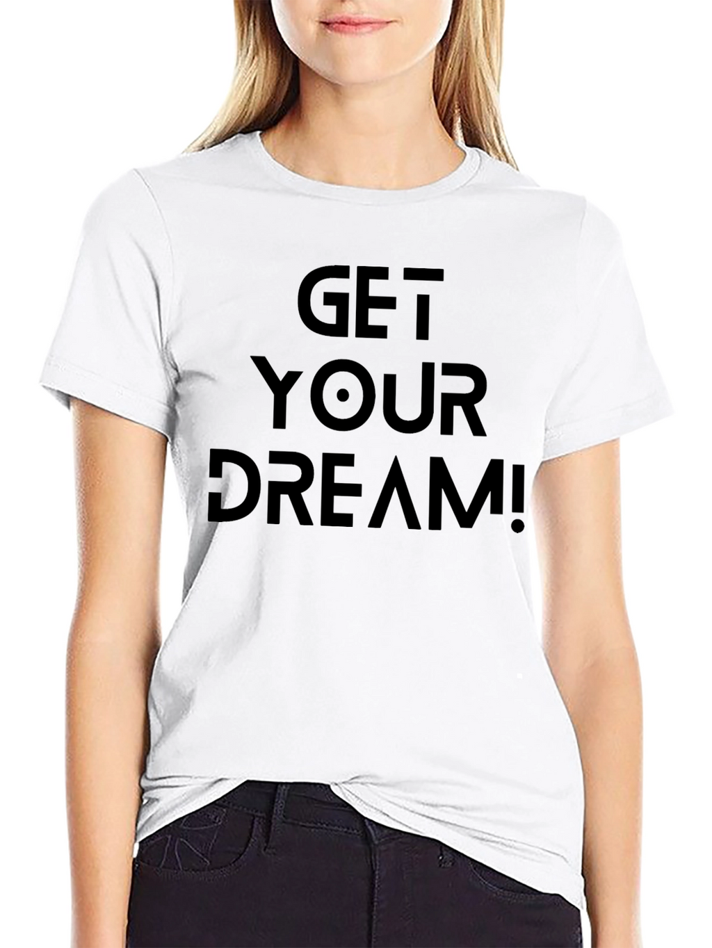 Get Your Dream! Black Graphic Tee