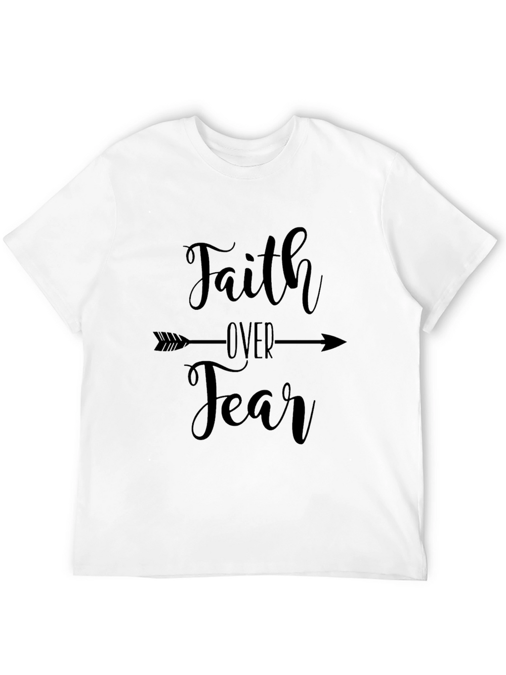 Faith Over Fear Graphic Tee - Black
