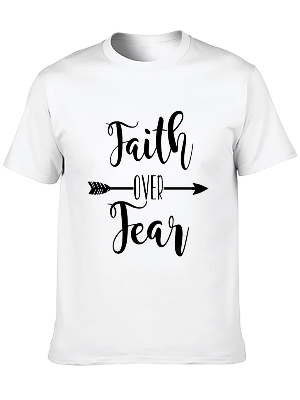 Faith Over Fear Graphic Tee - Black