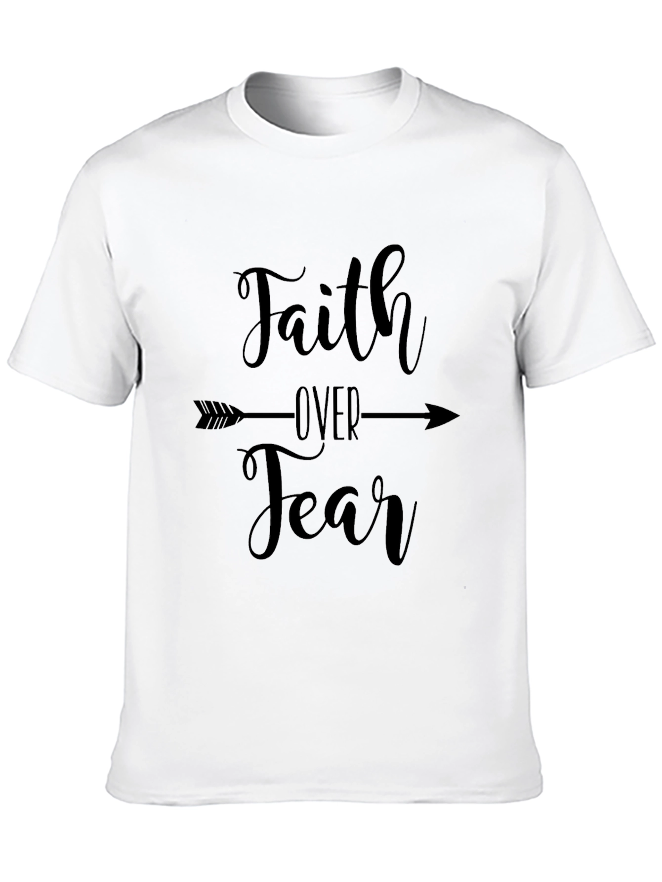 Faith Over Fear Graphic Tee - Black