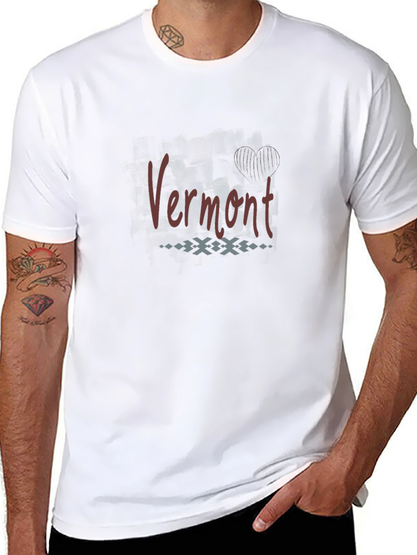 Vermont Graphic T-Shirt - Casual Black Tee
