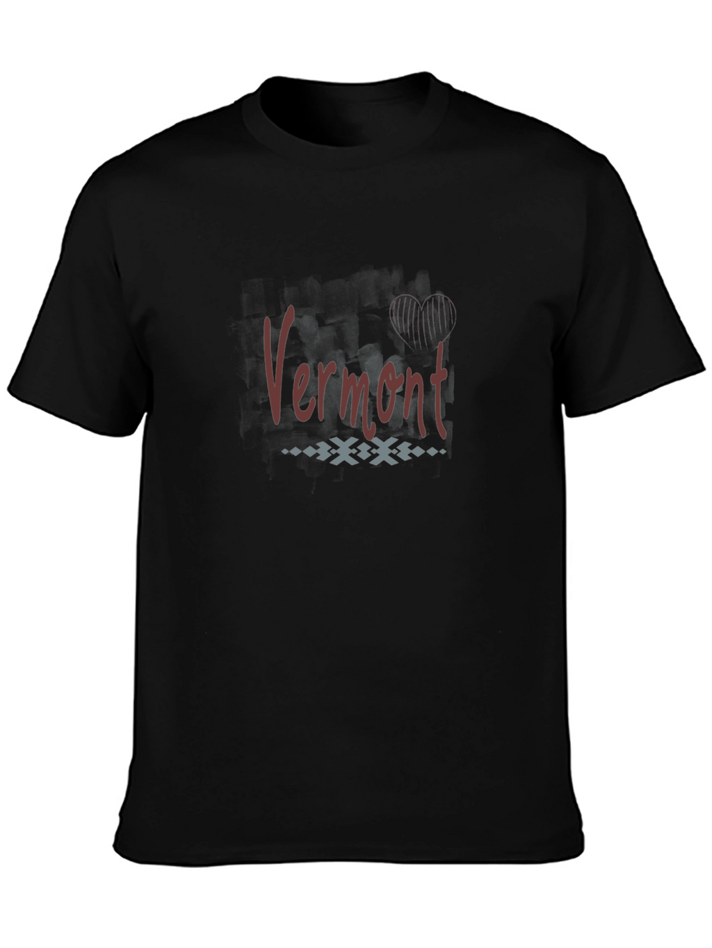Vermont Graphic T-Shirt - Casual Black Tee