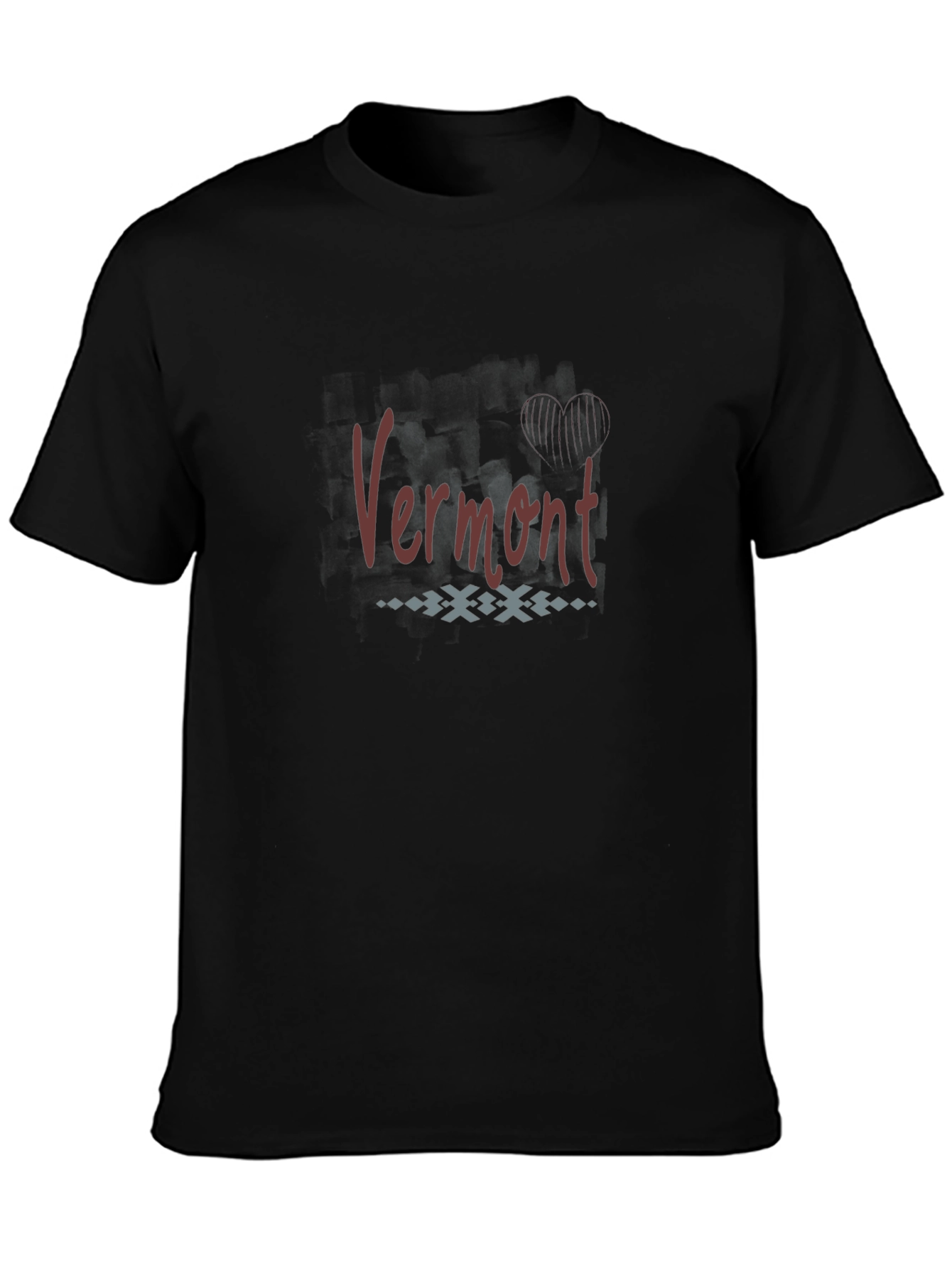 Vermont Graphic T-Shirt - Casual Black Tee