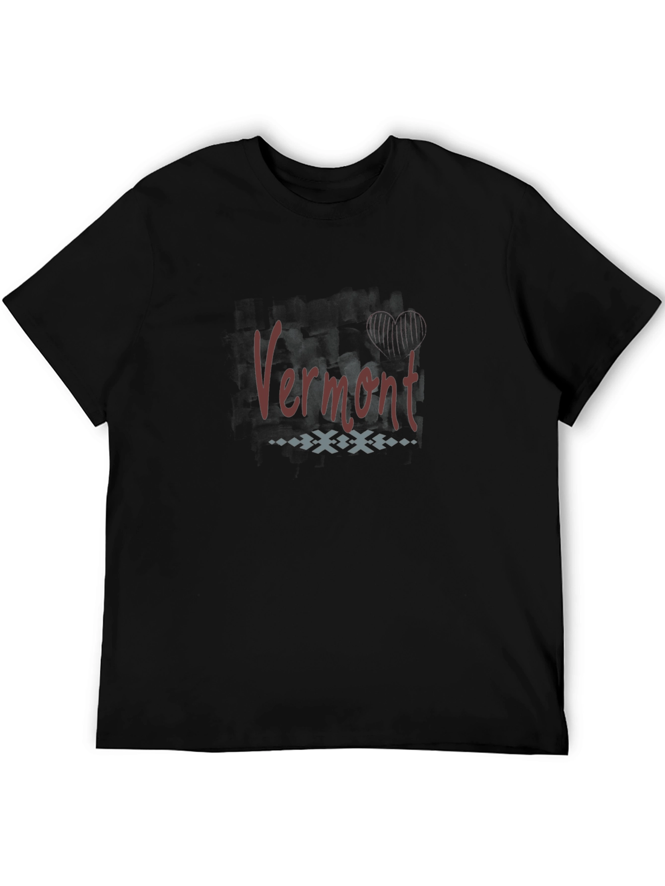 Vermont Graphic T-Shirt - Casual Black Tee