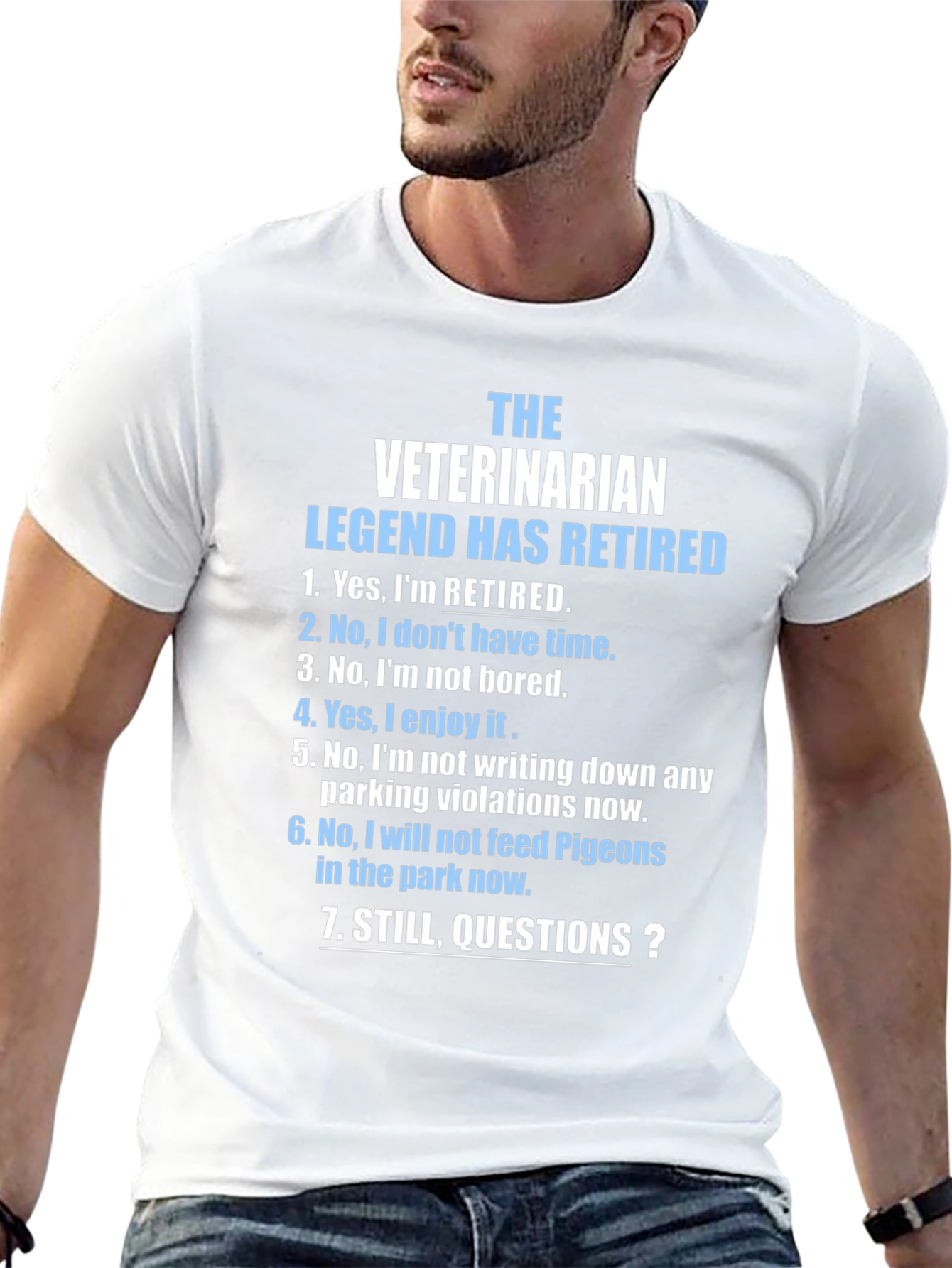Retired Veterinarian Legend Graphic T-Shirt