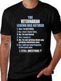 Retired Veterinarian Legend Graphic T-Shirt