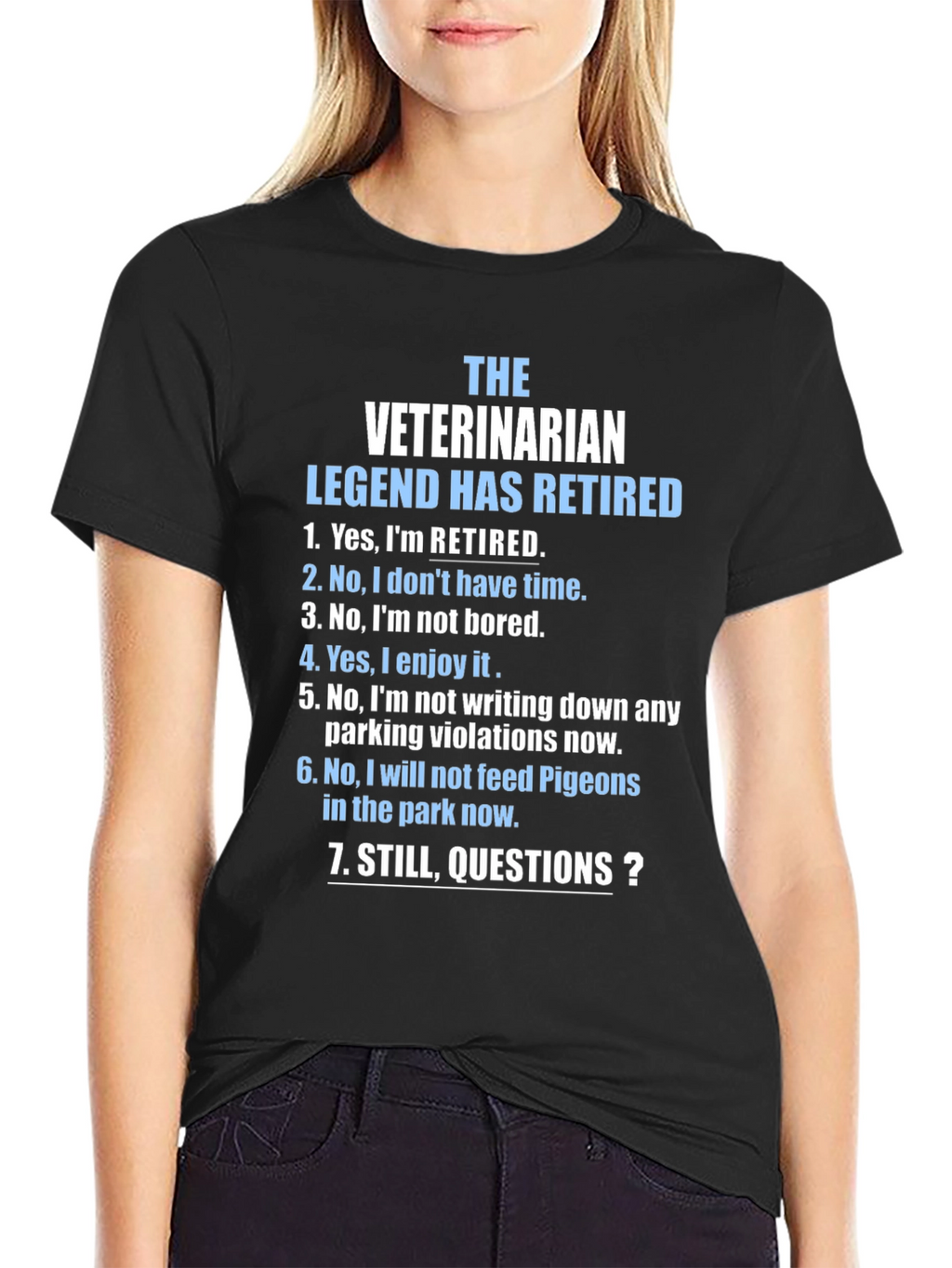 Retired Veterinarian Legend Graphic T-Shirt