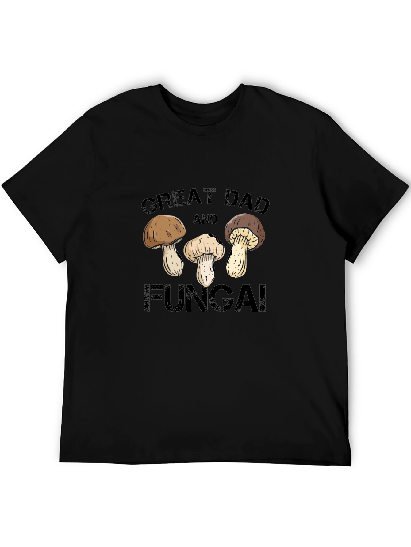Great Dad and Fungai Black T-Shirt