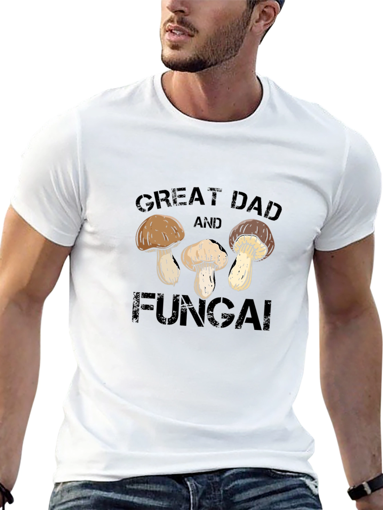 Great Dad and Fungai Black T-Shirt