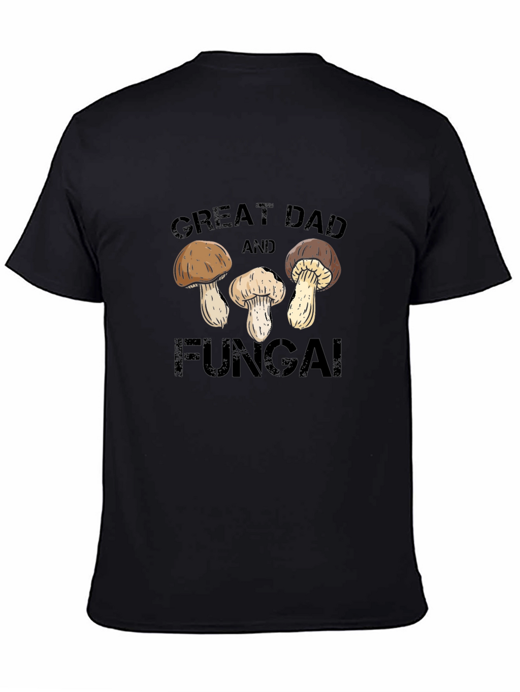 Great Dad and Fungai Black T-Shirt