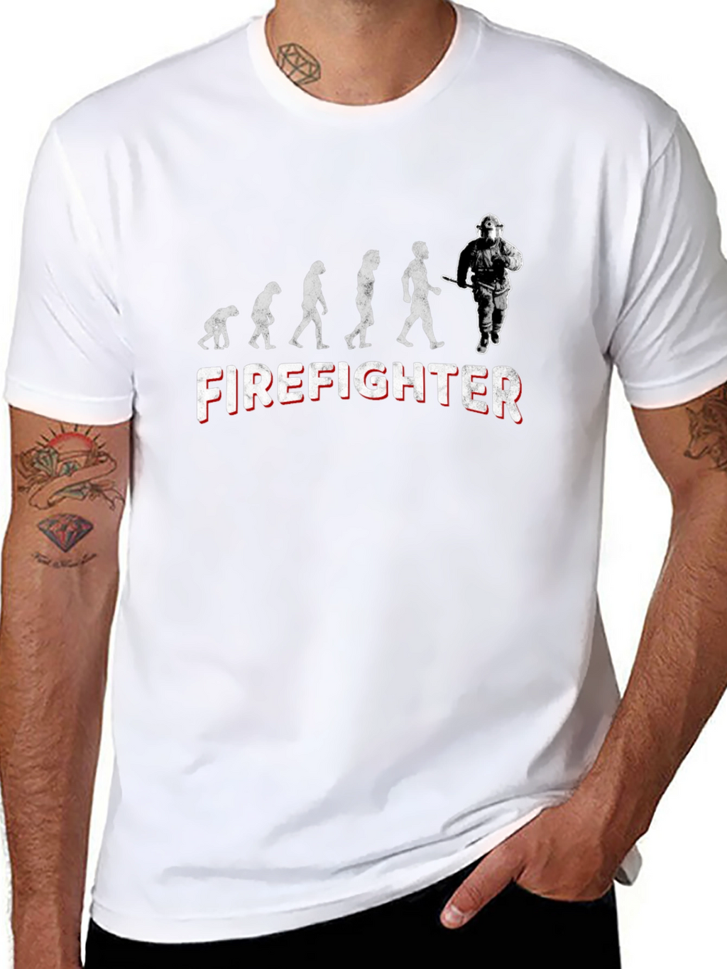 Firefighter Evolution Graphic T-Shirt