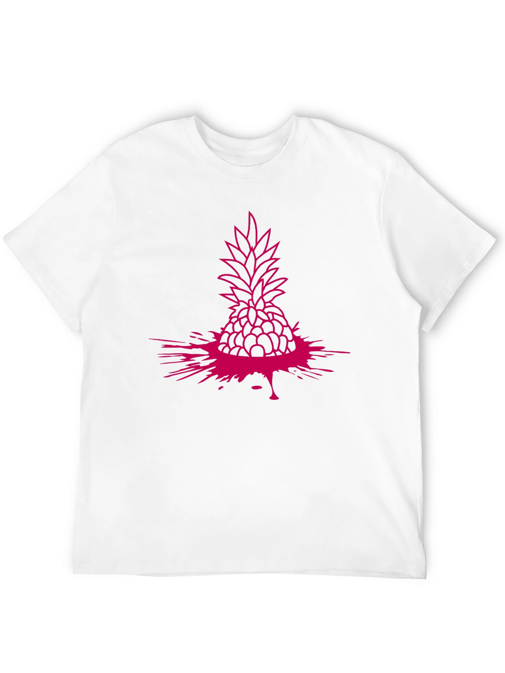 Pineapple Splash Graphic Tee - Modern Casual Style