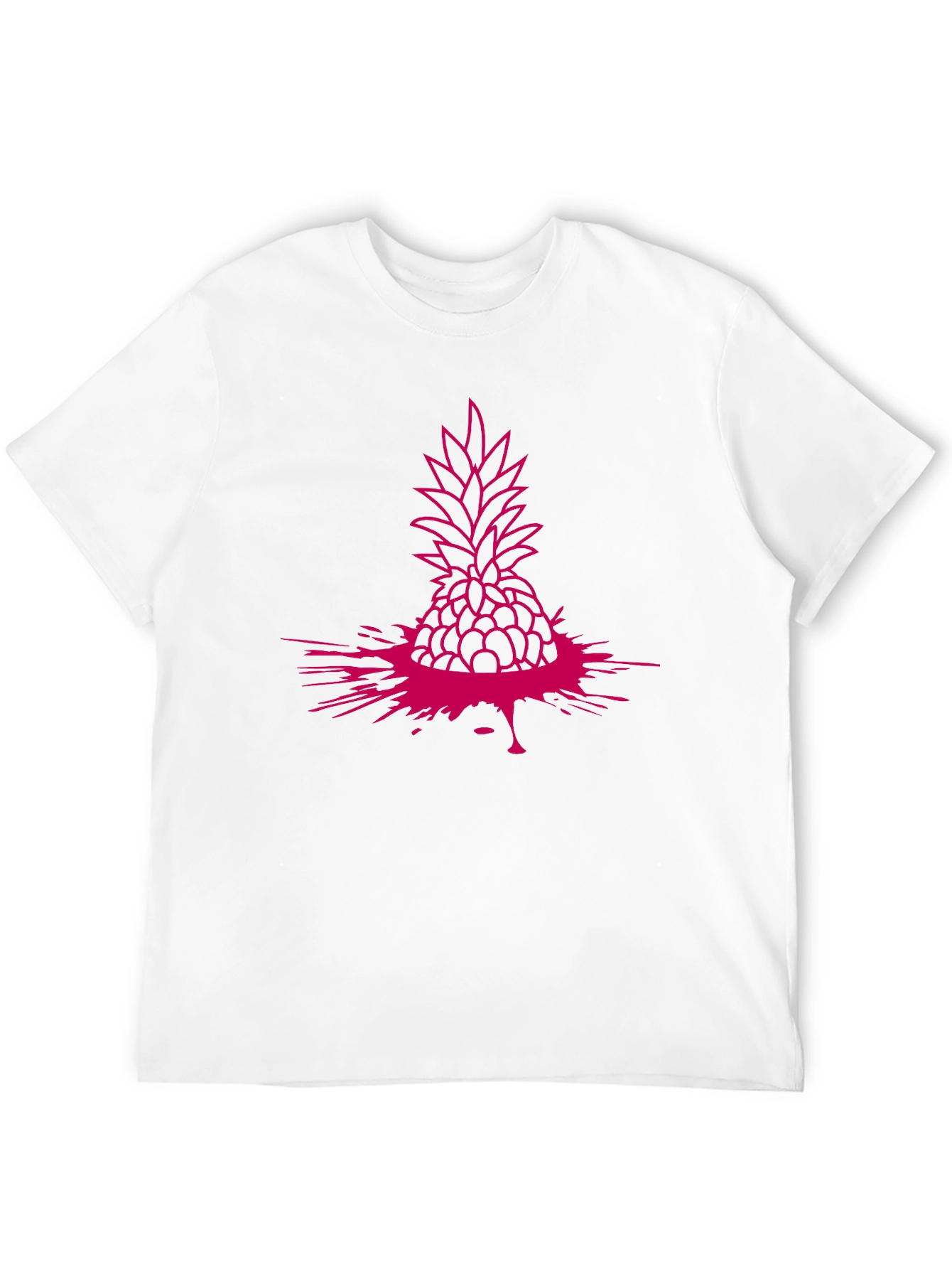 Pineapple Splash Graphic Tee - Modern Casual Style
