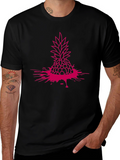 Pineapple Splash Graphic Tee - Modern Casual Style